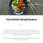 [SYD] Free Chicken Teriyaki Donburi Bowls with Eatclub