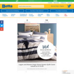 Win a Logan and Mason Hugo Stone Queen Quilt Cover Worth $119.95 from Betta