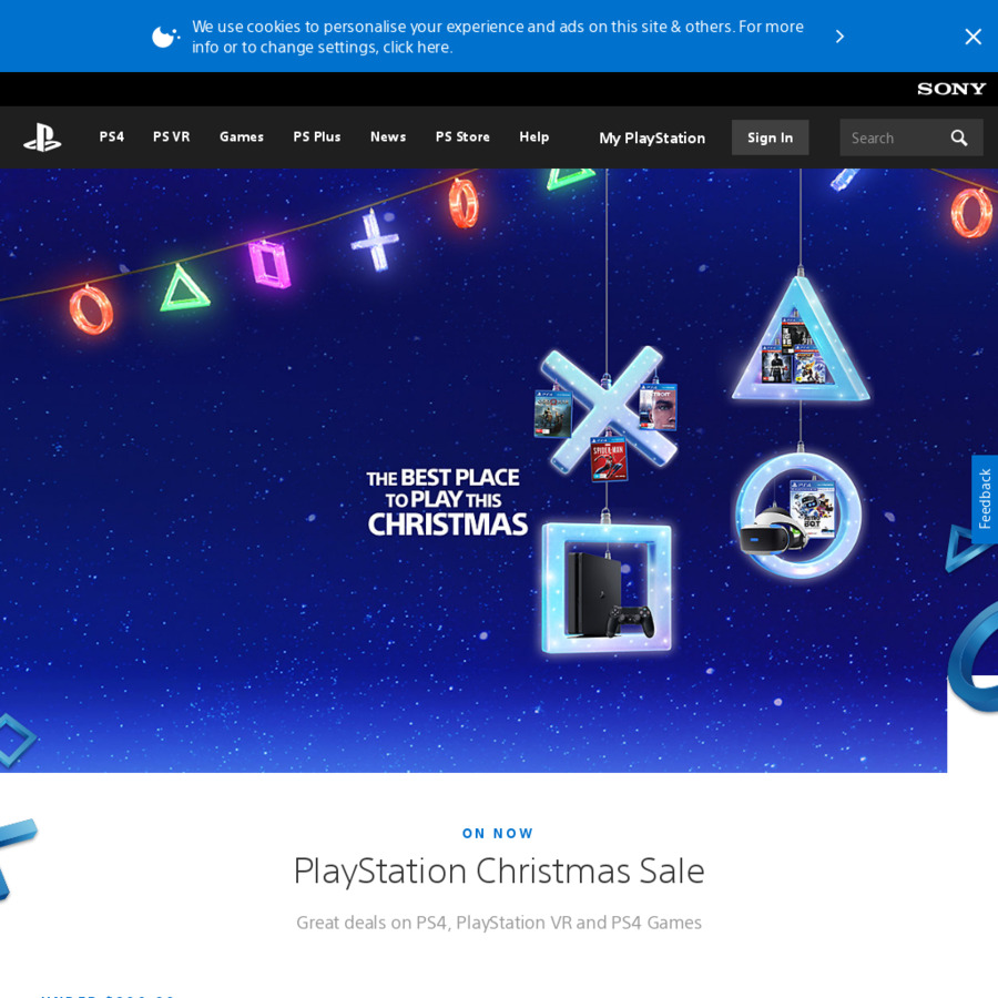 PlayStation Christmas Sale PS4 500GB from 259, PS4 1TB + SpiderMan
