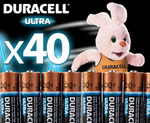 COTD - 40x Duracell Ultra AA or AAA Batteries for 24.70 + Shipping