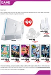 Game REWARDS $99 Dollars for a Pre-owned Wii Console