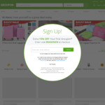 10% off Sitewide @ Groupon (Triple Groupon Cashback of 15% @ Cashrewards)