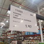 Bananas 1.4kg $1.97 @ Costco (Membership Required)