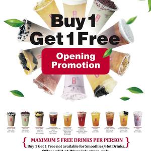 WA Buy 1 Get 1 Free Top Ten Only Gong Cha Tea Warwick