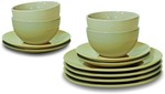 House & Home 12 Piece Stoneware Dinner Set - Taupe $15 (Was $29) @ BIG W