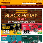 Black Friday Tool Deals | Metabo 2 Piece Kit $199 Delivered, DeWALT & Makita 2 Piece Kits $279/$299 Delivered @ TradeTools