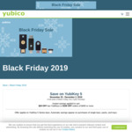 Yubico Black Friday Deal - $20 USD off Two Yubikey 5 Series Keys