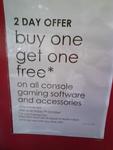 Myer "Buy 1 Get 1 Free Gaming Software and Accessories"