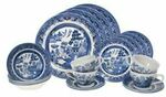 Blue & White Willow by Queens Churchill - 20pc Dinner Set (Made in UK) $55.30 (RRP $199) + Shipping @ Victoria's Basement eBay