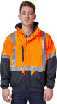 Hard Yakka Mens Spliced Pilot Jacket/Hi-Vis Hooded Jacket Sizes XL-5XL - $24.99 (RRP $105) @ Catch