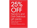 Target - 25% off Nandos Gift Packs 