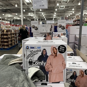 Costco comfy hooded clearance blanket