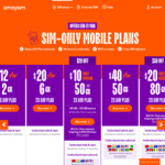 Prepaid Unlimited Mobile: 50GB $10 (Was 30GB & $30), 80GB $20 (Was 65GB & $50) Delivered (28 Days, New Customers Only) @ amaysim