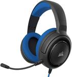 Corsair HS35 Stereo Gaming Headset Blue/Red $41.95 Delivered @ Harris Technology