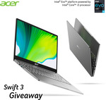 Win  Acer Swift 3, Intel Core i5, 8GB RAM, 512GB SSD, laptop valued at $1,099.00  from Acer