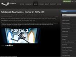 Steam Midweek Madness - Portal 2 - $9.99