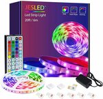JESLED RGB LED Strip Lights 6m $14.69 + Delivery ($0 with Prime/ $39 Spend) @ JESLED AU DIRECT via Amazon AU