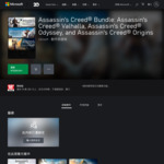 [XB1] Assassin's Creed Bundle (Valhalla, Odyssey, Origins) NT$200 (~A$10) @ Xbox Taiwan