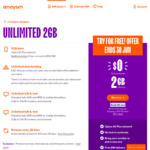 Unlimited 2GB / 28 Days Prepaid Mobile Plan $0 (Ongoing Renewal $12) Delivered @ amaysim
