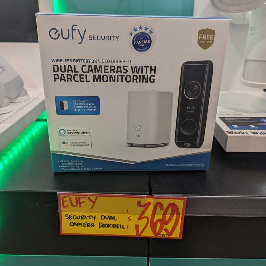VIC] eufy Dual Camera Door Bell with Homebase $369 (In-Store) @ JB