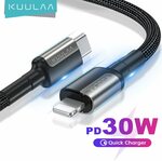 Kuulaa 30W PD USB-C to Lightning Cable 1m US$2.63 (~A$3.94), 2m Cable US$3.18 (~A$4.76) Delivered @ Kuulaa Retail AliExpress