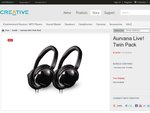 Creative Aurvana Live! Headphones - 2 for $110 with Free Shipping