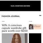 Win a Conscious Capsule Wardrobe Gift Pack Worth over $1,250 from Fashion Journal