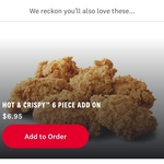 [Hack] 6 Pieces of Hot & Crispy for $6.95 @ KFC (App Required)