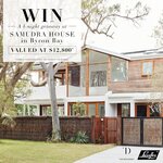 Win a 4-Night Stay at Samundra House (Byron Bay) Worth $12,800 from Luxaflex