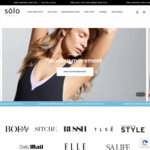 40% off Sitewide (Activewear, Bodysuits) + $10 Delivery ($0 with $150 Order) @ sōlo the staple