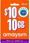amaysim $10.00 Starter Pack $5.00 @ Officeworks & Woolworths