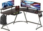 SHW Gaming L-Shaped Computer Desk with Monitor Stand $97.75 Delivered @ Amazon AU