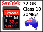 SanDisk Extreme 32GB SDHC Class 10 $25.99 Delivered