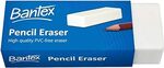 [Backorder] 30x Bantex Large Pencil Eraser (White) $0.89 + Delivery ($0 with Prime/ $39 Spend) @ Amazon AU