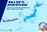 Win 1 of 3 Pairs of Return Economy Tickets to Japan via Perth from All Nippon Airways