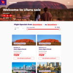 Virgin Australia: One Way Flights to Uluru from Brisbane / Melbourne $129-$159 (Fly between Jun / July - September)