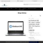 [Used] HP Elitebook 840 G3 - Intel i7-6500u, 16GB RAM, 256GB SSD, FHD Graphics, Win10 $199 Delivered & More @ Corporatepc