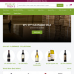 30% off 300+ Wines + $9.95 Delivery ($0 with $250 Order) @ World Wine