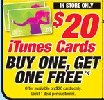 2for1 iTunes $20 Card - Target Price Matched!