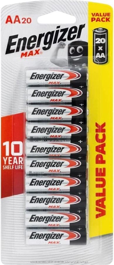 [Prime] Energizer Max Alkaline AA Batteries 20-Pack $9.79 ($8.81 S&S ...