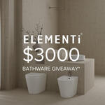 Win NZ$3,000 Worth of Bathware from Elementi Bathware