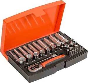 Bahco SL25L Socket and Mechanical Set, Metric 1/4 Inch Dynamic Drive, 37 Pieces $65.19 Delivered @ Amazon UK via AU