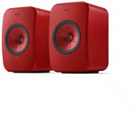 KEF LSX II Active Wireless Bookshelf Speakers (Lava Red) $1599 Delivered @ Premier Hifi