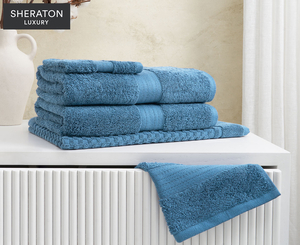 Sheraton Luxury Egyptian Cotton 5-Piece Towel Set - Coast $29.97 + Delivery ($0 with OnePass) @ Catch