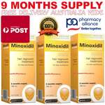 9-Month Supply Minoxidil 5% Extra Strength Hair Regrowth (3 Cartons) & Bonus Item $85.99 Delivered @ PharmacySavings