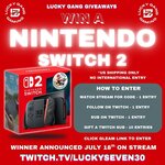 Win a Nintendo Switch 2 from LuckySevenPlays