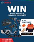 Win a Bosch Professional 18V Brushless 5 Piece 2x 5.0Ah Combo Kit + $700 WorkwearHub E-Voucher from Bosch + WorkwearHub
