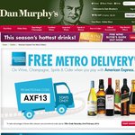 Dan Murphy's Free Metro Delivery on Wine, Champagne, Spirits or Cider with AMEX