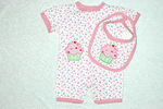 Baby Romper / Jumpsuit with Matching Bib **2 Piece** $8 Per Item with Delivery Included