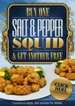 Voucher: Buy One Salt and Pepper Squid Entree and Get Another Free